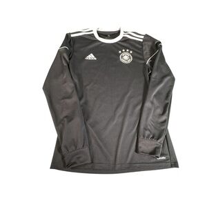Adidas Germany Soccer Jersey Black Long Sleeve Climalite Size S Goalkeeper